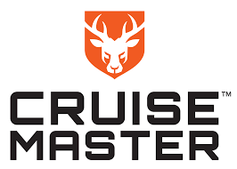 Cruise Master logo with stylized orange reindeer head icon and black text on white background